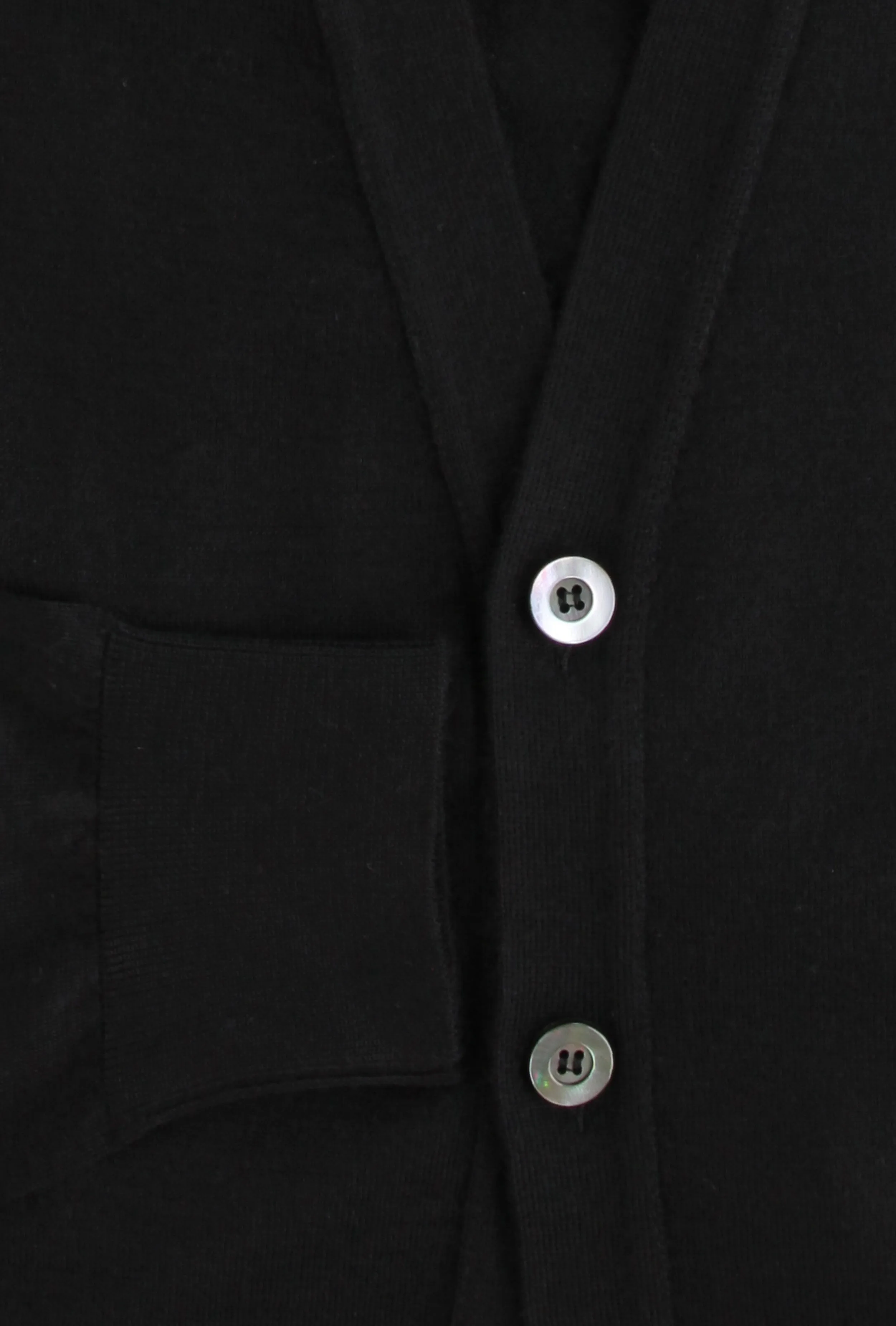 Fiori Di Lusso Black V-Neck Cardigan