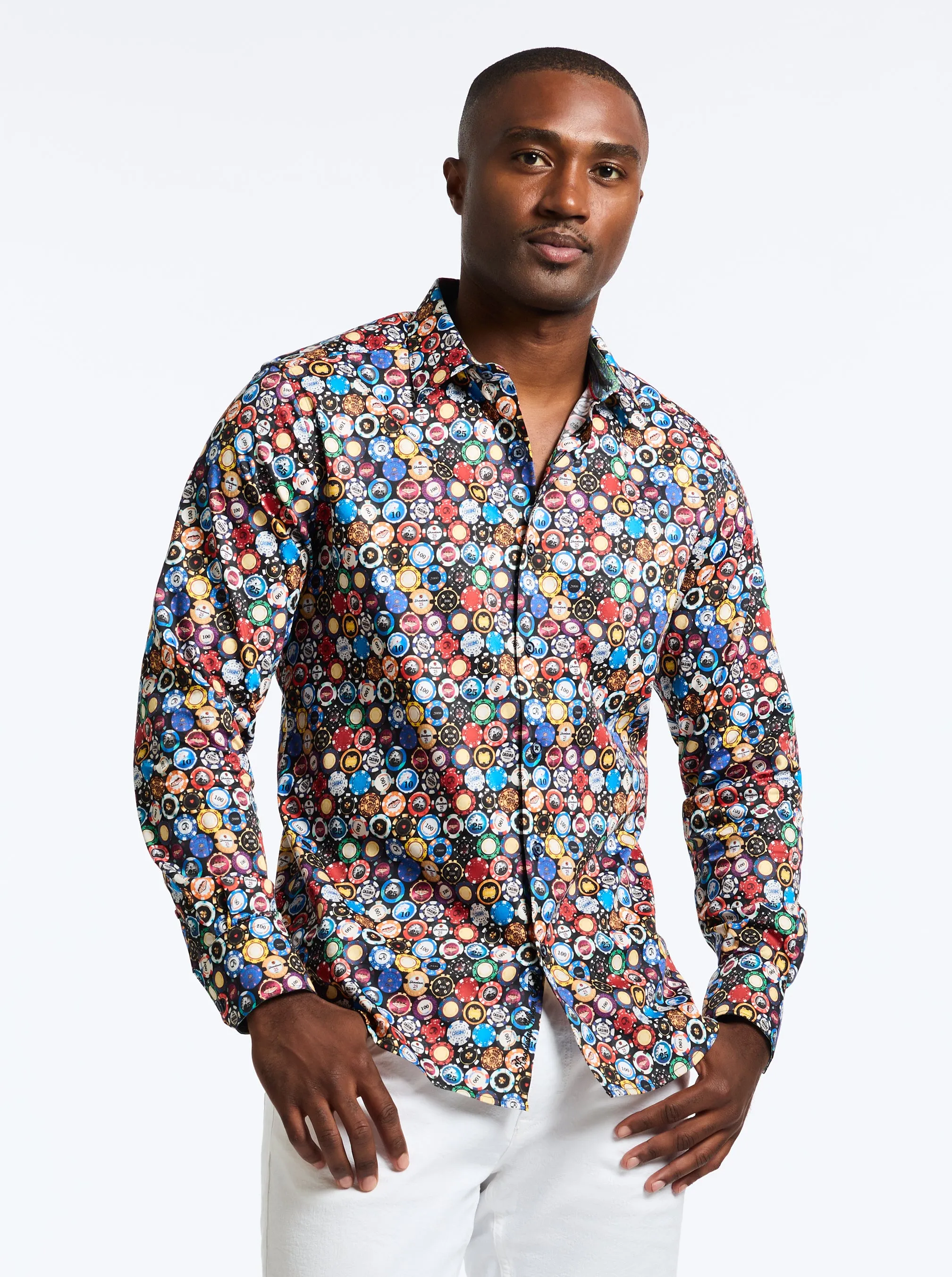 HIGHROLLER LONG SLEEVE BUTTON DOWN SHIRT